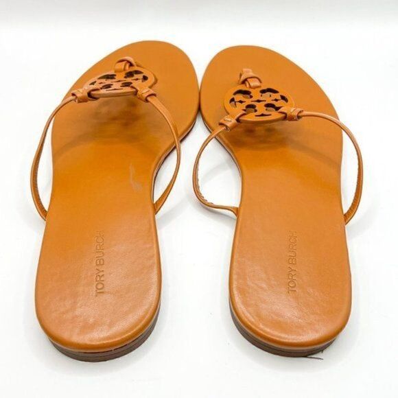 Tory Burch Aged Camello Miller Knotted Leather Sandal, Size 8.5 - Picture 3 of 4